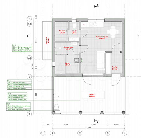 Дом 131,4 м² на участке 18 сот.