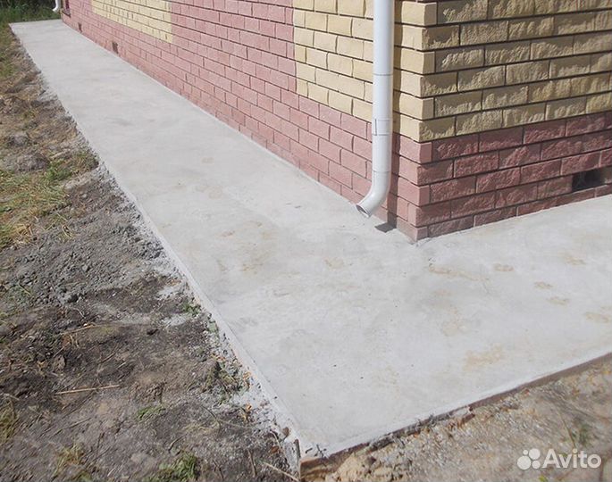 Бетонные заезды/Бетонные дорожки/Бетонные отмостки