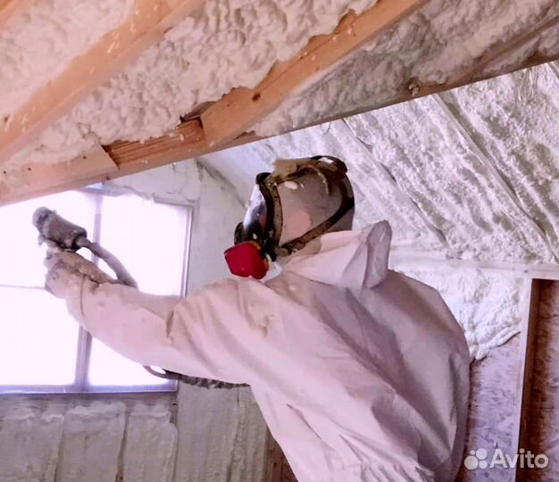 Утеплитель напыление пенополиуретан от 200м2