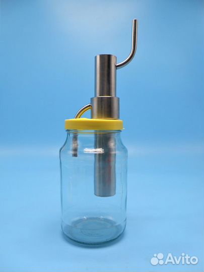 Попугай на банку с крышкой