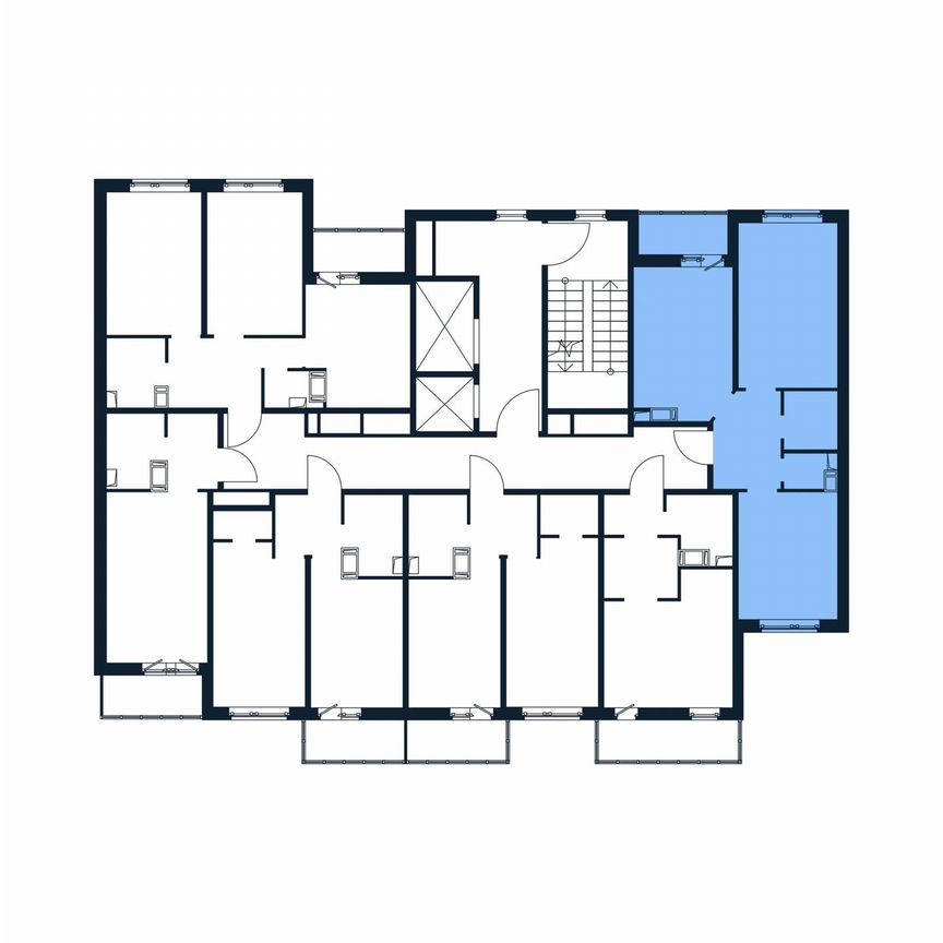 2-к. квартира, 51,4 м², 5/12 эт.