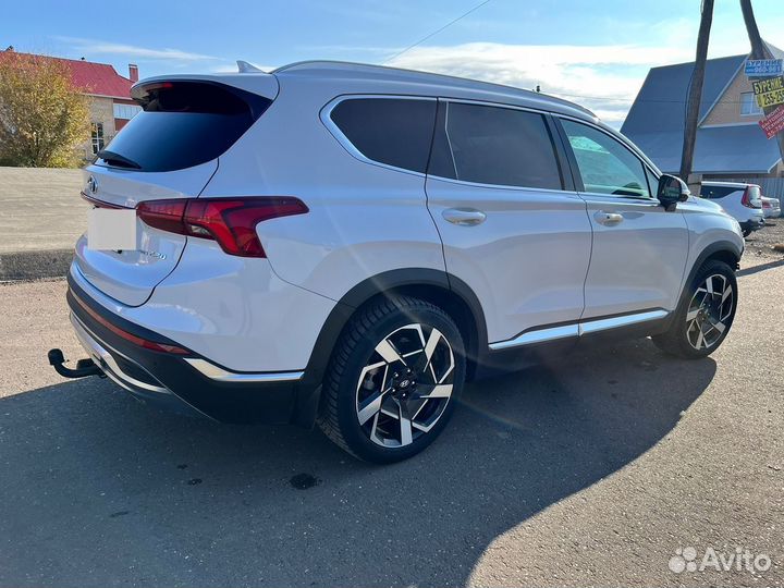 Hyundai Santa Fe 2.2 AMT, 2021, битый, 109 236 км