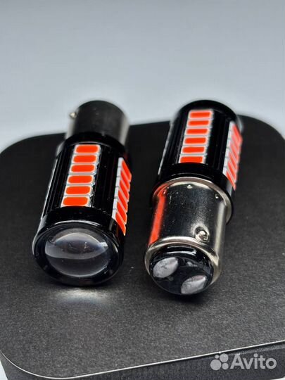 LED лампа BAY15D 1157 (чип 5630-33) 12-24 Красный