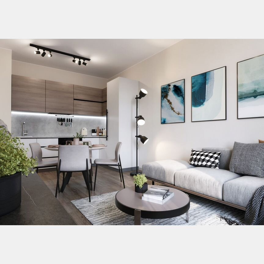 2-к. квартира, 68,7 м², 13/22 эт.