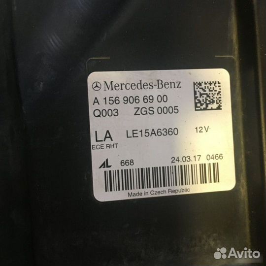 Фара передняя левая Mercedes-Benz Gla-Class X156