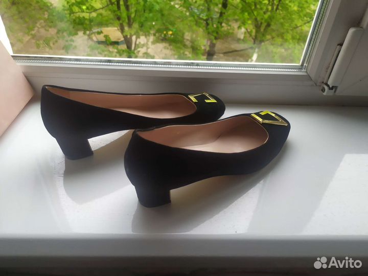 Туфли натуральная замша 40