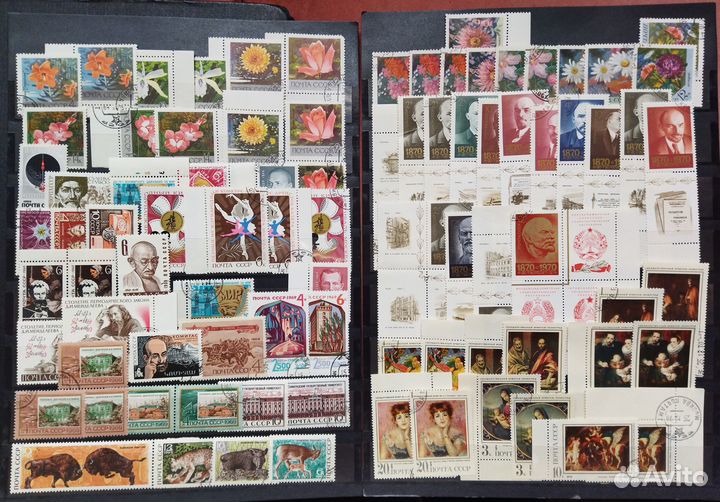 Годовые наборы почтовых марок СССР (1967-72)