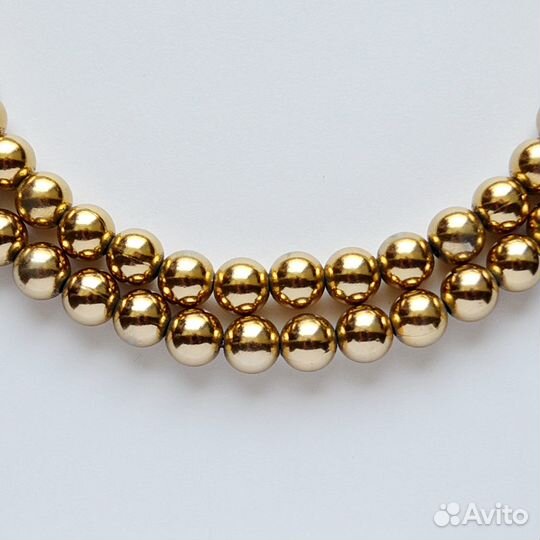 Винтажное колье monet, знак копирайта, золотистого