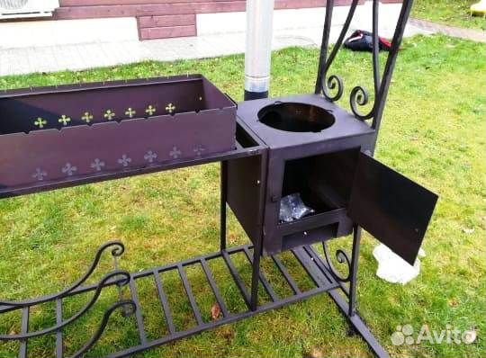 Мангал Кованный с крышей