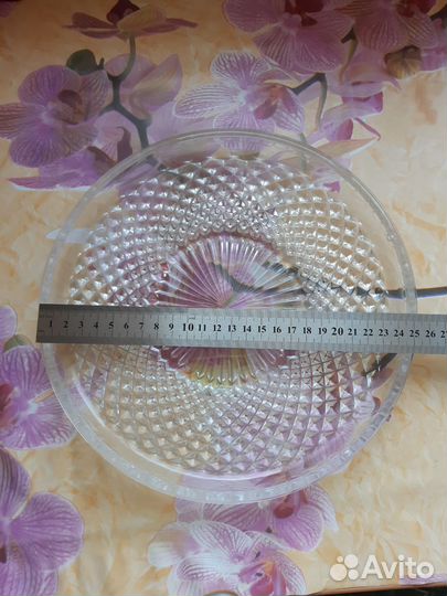 Поднос для торта стекло