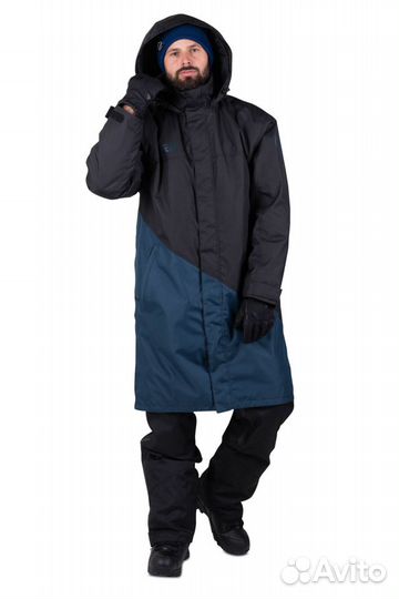 Jacke Raven Pit Coat Blau-Schwarz Черный