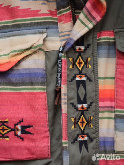 Ralph Lauren Military Patchwork Aztec Field Jacket
