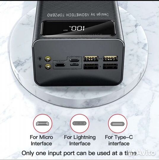 Внешний аккумулятор Power Bank 50000 мАч