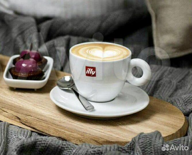 Чашки блюдца illy фарфор д/кофе италия