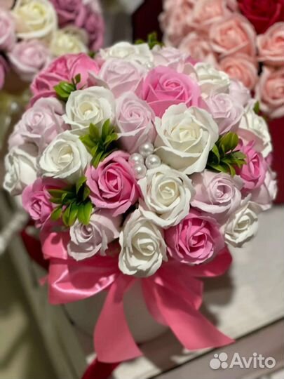 Букет из мыльных цветов