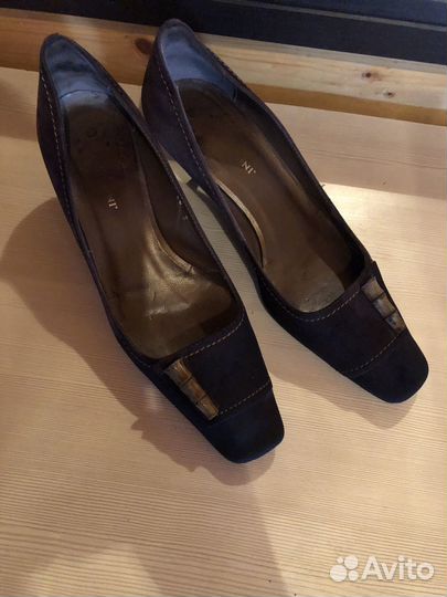 Туфли замшевые