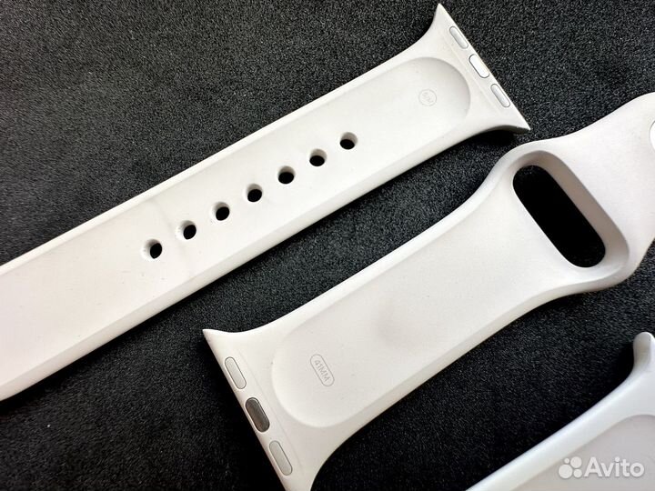 Starlight и белые ремешки apple watch 41 40mm