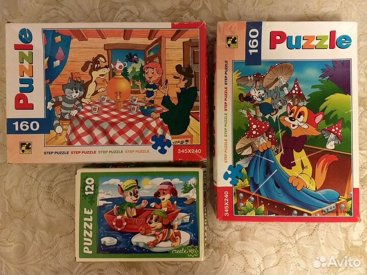 Пазлы для мальчиков и девочек (80 - 260 деталей)
