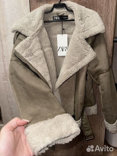 Дубленка zara с бирками