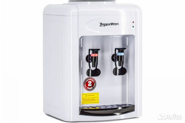 Кулер для воды Aqua Work 0.7TKR бело-черный 24608