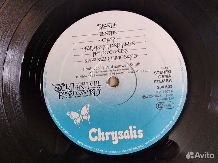 Jethro Tull broadsword and the beast