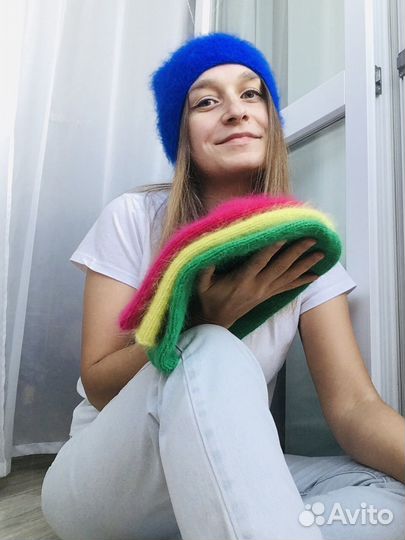 Шапка женская вязаная