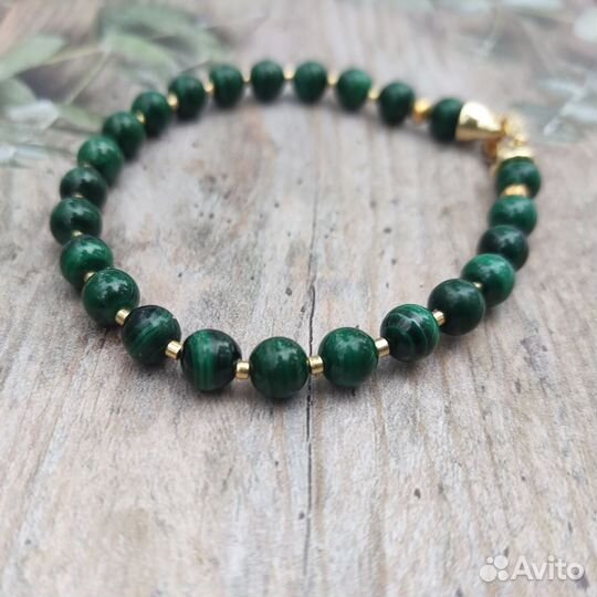Браслет из малахита