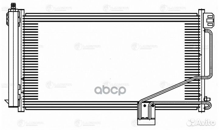 Радиатор кондиц. с ресивером для а/м Mercedes-B