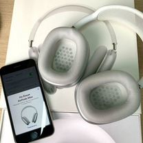 Белые Airpods max 1-1 со съёмной амбрешурой