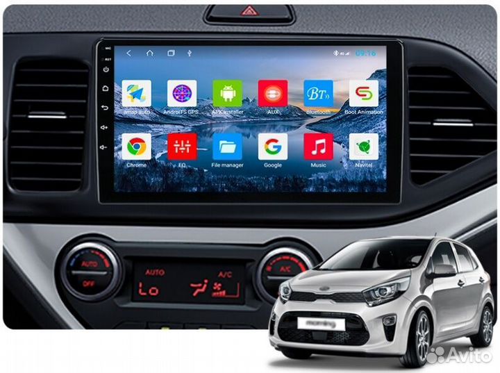 Штатная магнитола Kia Picanto 2