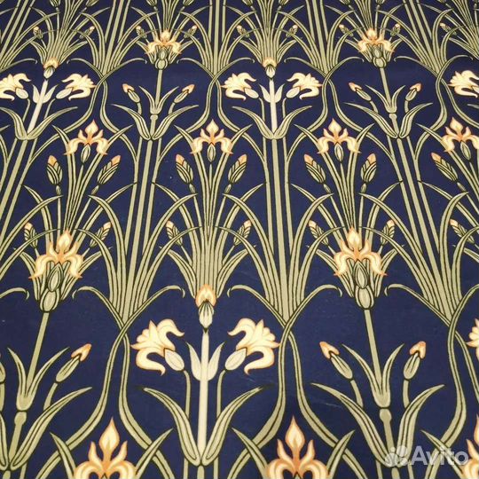 Бархат в стиле модерн ирисы