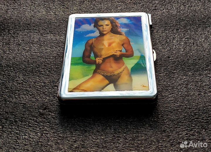 Портсигар с зажигалкой. Стерео. Винтаж.00-е г