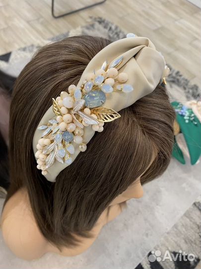 Ободок для волос ручной работы
