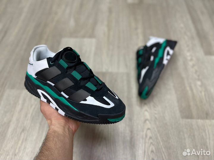 Кроссовки Adidas Niteball Black Green (36-45)