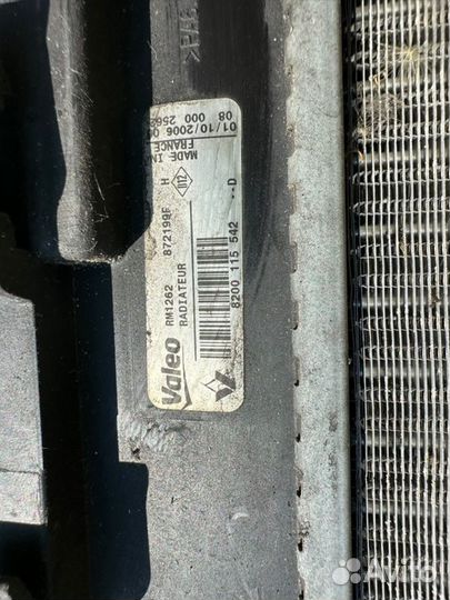 Радиатор (основной) Renault Scenic 1.9 2004