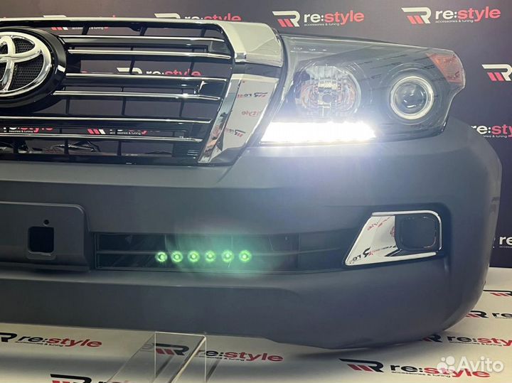 Бампер + Фары Toyota Land Cruiser 200 L1954