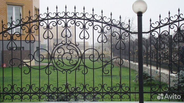 H2Заборы кованные 2D на заказ 2м/h2 p/p pstr