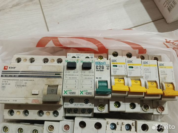 Автоматический выключатель, узо, шина