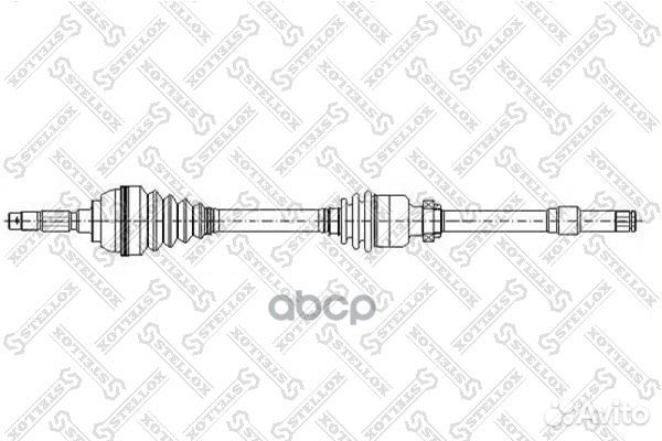 158 1772-SX привод передний правый 994mm, 2414