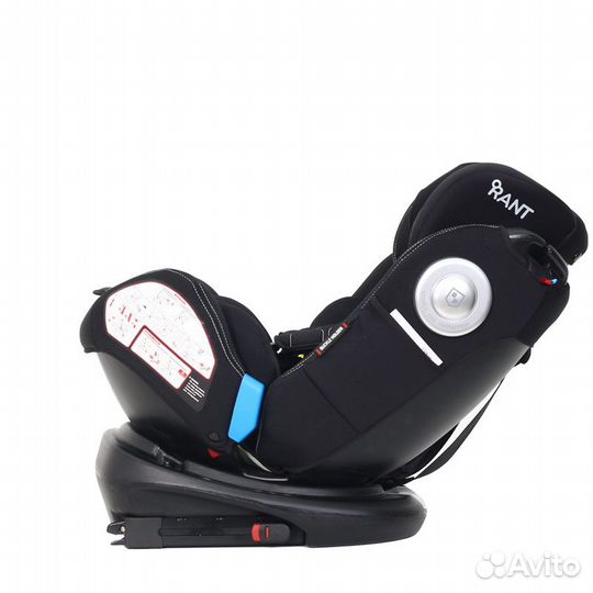 Автокресло 0-36кг Rant GT black поворотное isofix