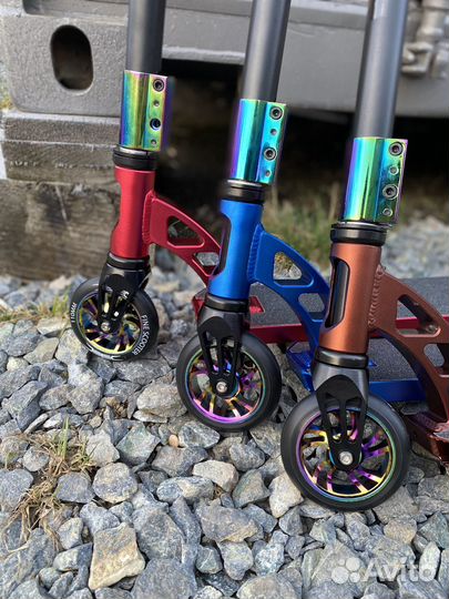 Трюковый самокат хамелеон