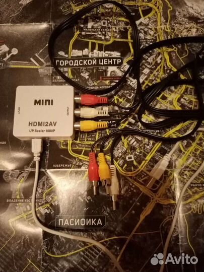 Переходник hdmi на тюльпаны