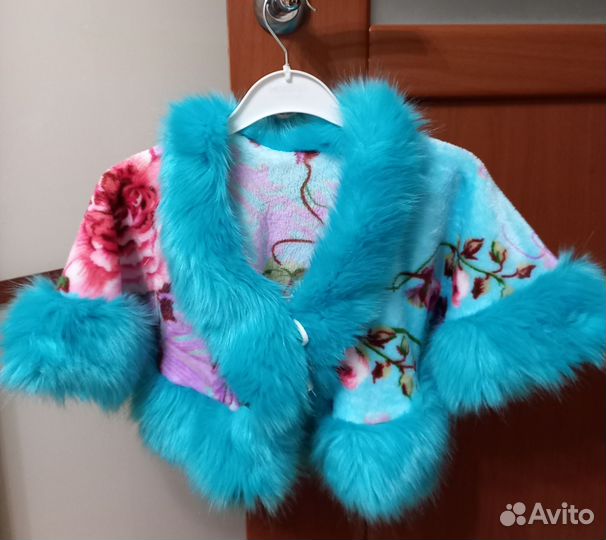 Пончо меховое от 3-х до 8 лет
