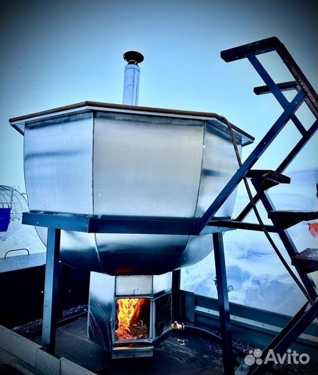 Баня бочка, чан на колесах, сертификат, подарок