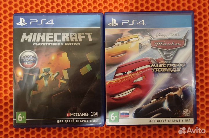 Майнкрафт и Тачки 3 для PS4