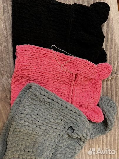 Шапка балаклава вязаная