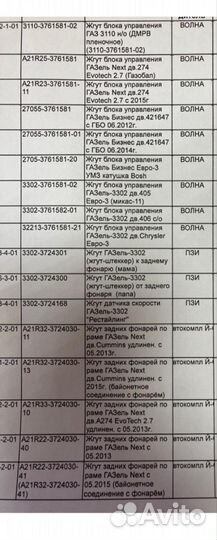 Проводка под капот-жгут газель