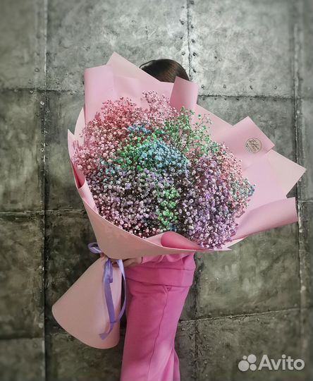 Букет гигант из гипсофилы