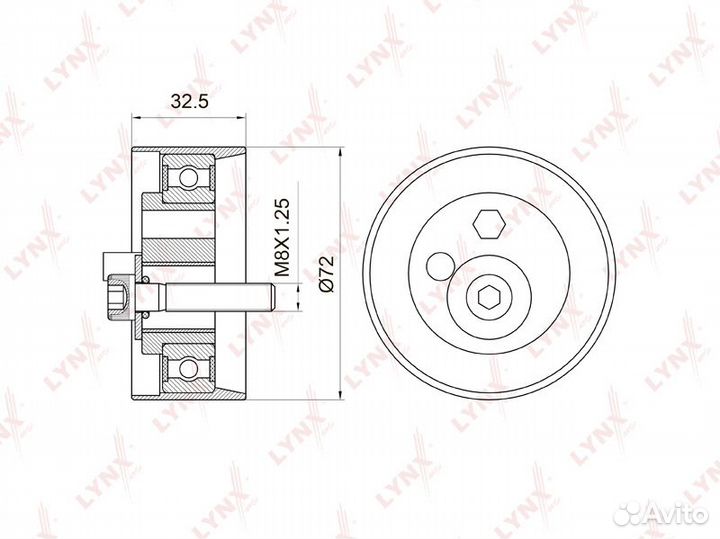 Ролик ремня грм audi A4/A6/VW passat 2.8/2.4 95