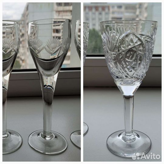 Хрустальные рюмки СССР